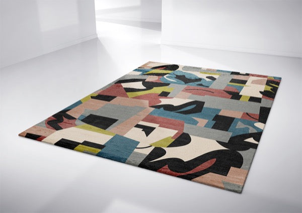 abstract modern area rug designer carpet