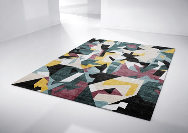 geometric modern area rug designer carpet