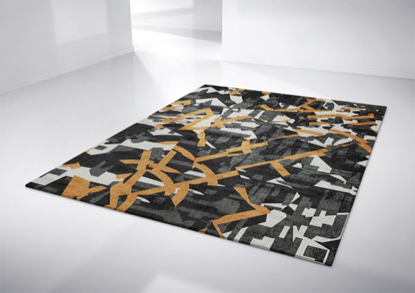 abstract modern area rug designer carpet