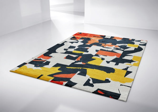 geometric modern area rug designer carpet